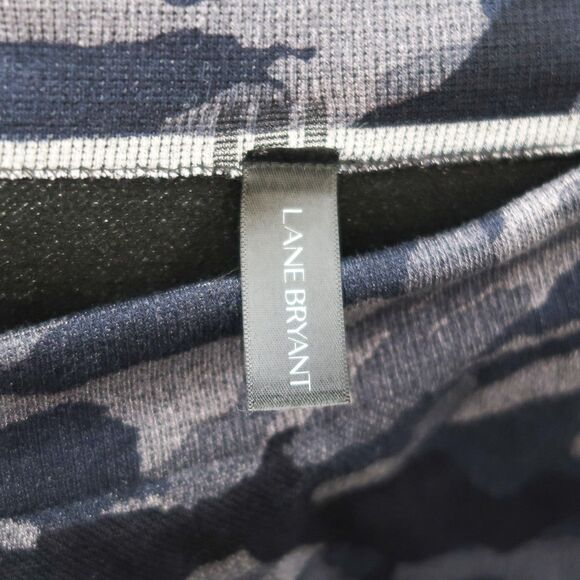 Lane Bryant Blue Camo Leggings Large XL Camouflage Print Dark Blue Gray - Picture 3 of 8
